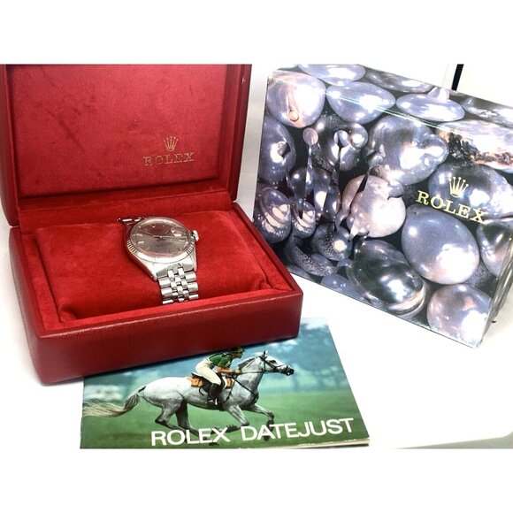 Rolex Datejust Men's Watch 1601 Vintage 1971 Swiss Automatic Silver Steel - Picture 3 of 14